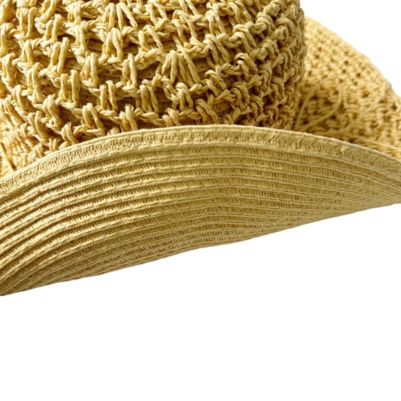 Chico’s Woven Paper Wide Brim Floppy Sun Hat OS - Picture 5 of 9